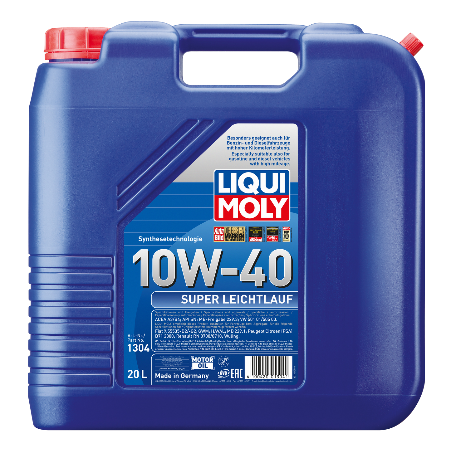 LIQUI MOLY SUPER LEICHTLAUF 10W40 ENGINE OIL