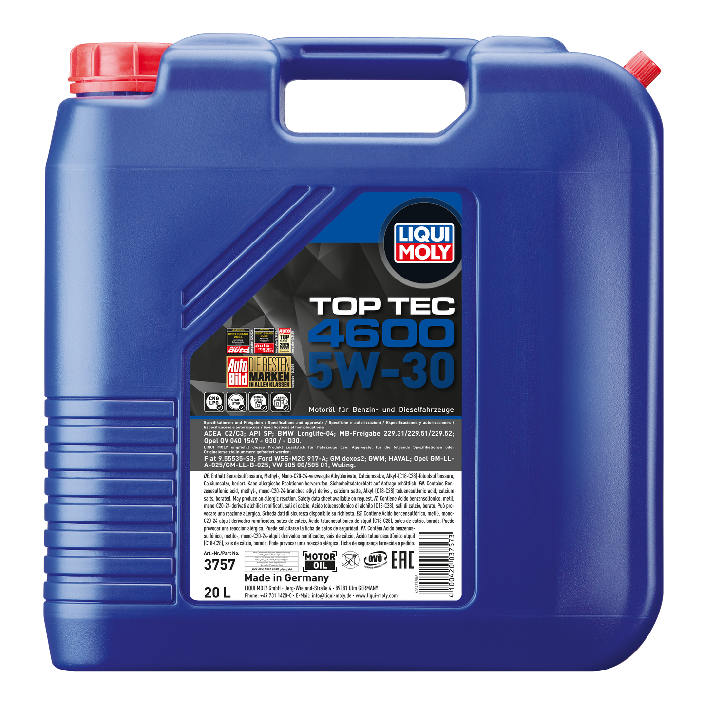 LIQUI MOLY TOP TEC 4600 5W-30 ENGINE OIL