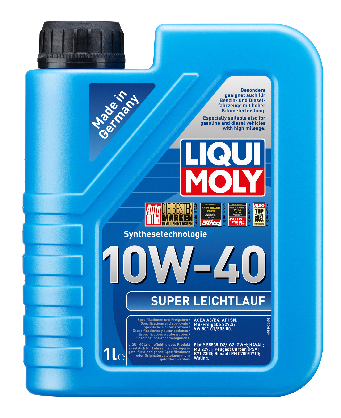 LIQUI MOLY SUPER LEICHTLAUF 10W40 ENGINE OIL