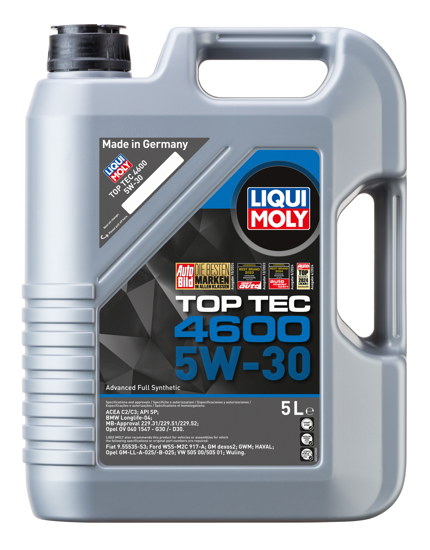 LIQUI MOLY TOP TEC 4600 5W-30 ENGINE OIL
