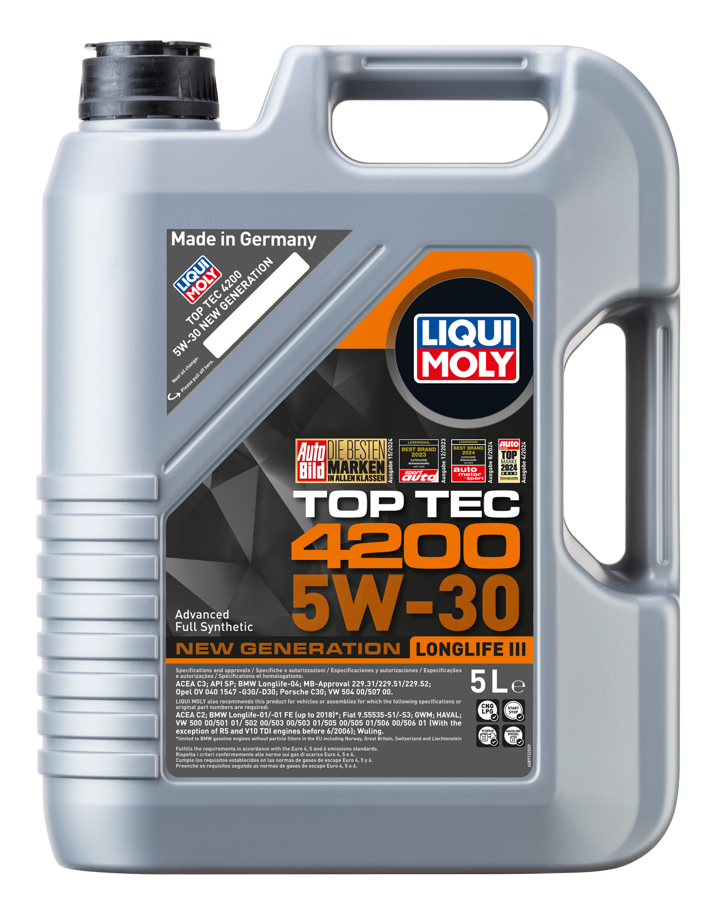 LIQUI MOLY TOP TEC 4200 5W-30 NEW GENERATION ENGINE OIL