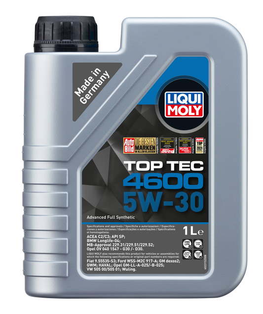 LIQUI MOLY TOP TEC 4600 5W-30 ENGINE OIL
