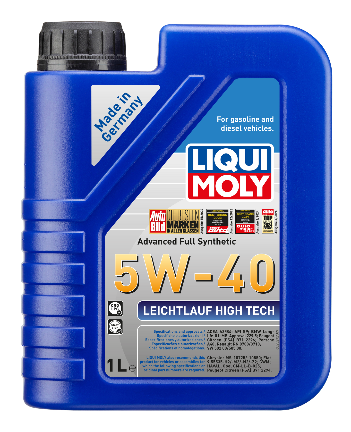 LIQUI MOLY LEICHTLAUF HIGH TEC 5W-40 ENGINE OIL